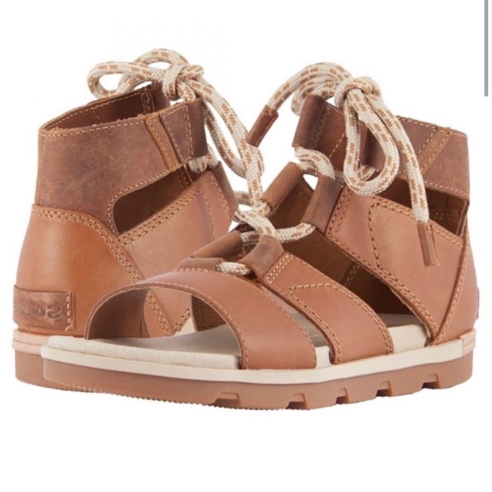 Sorel Torpeda Lace II Leather Sandal Size 8.5